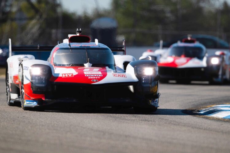 WEC: Toyotas lead Ferrari after 3 Hours at Sebring