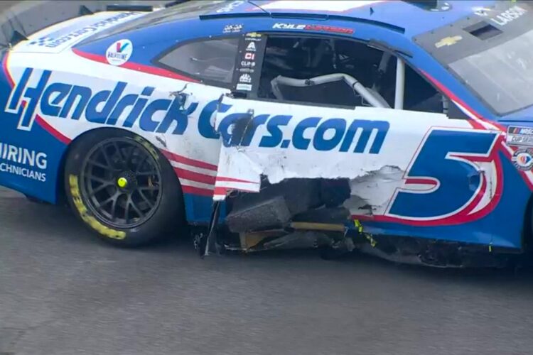 NASCAR: Larson could have been killed, roll cage to be examined