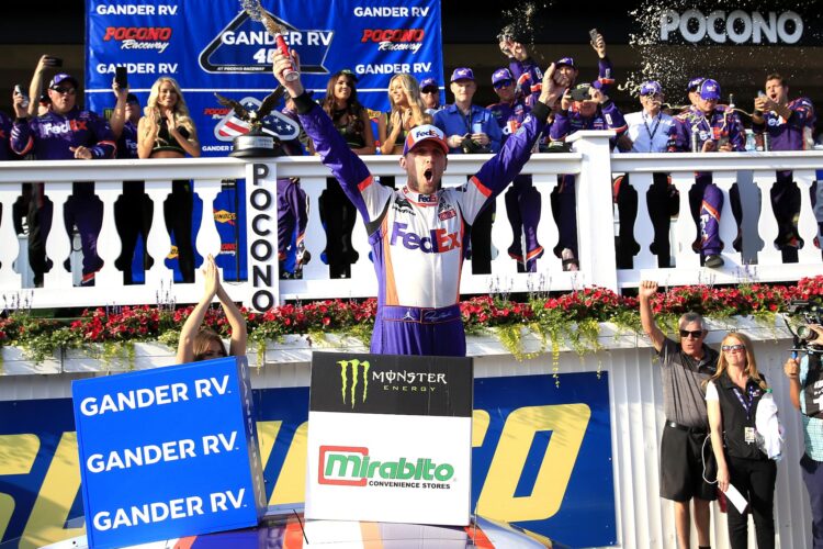 Denny Hamlin Leads JGR Sweep at Pocono