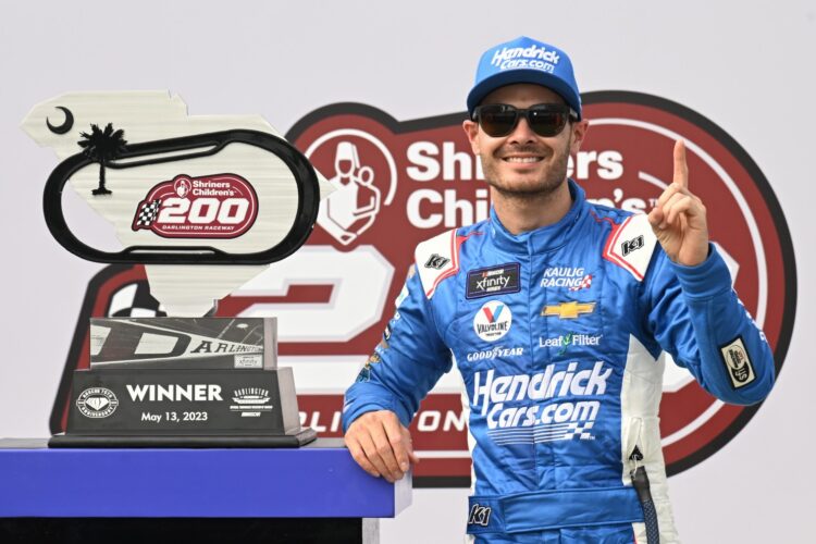 NASCAR: Larson outduels Nemechek to win Darlington Xfinity race