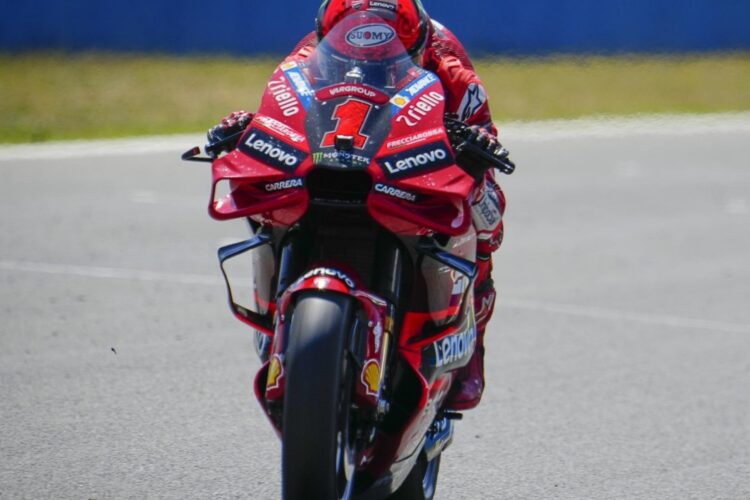 MotoGP: Bagnaia takes pole, Marquez crashes three times