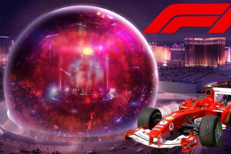 Video: MSG Sphere during Las Vegas GP will blow your mind