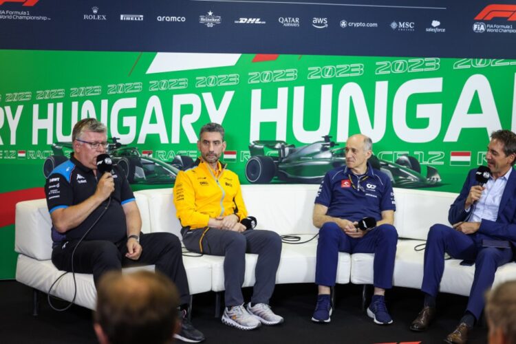 F1: Hungarian GP Friday Team Representatives Press Conference