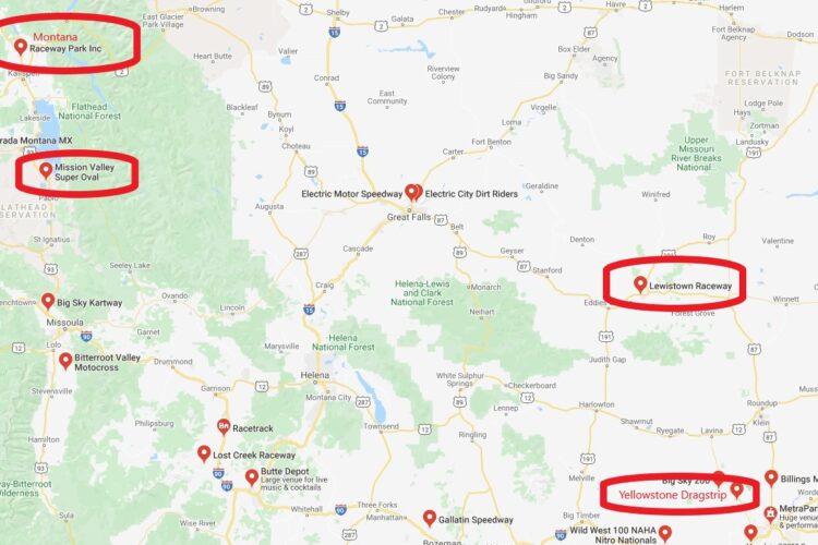 Four of the best racing tracks in Montana