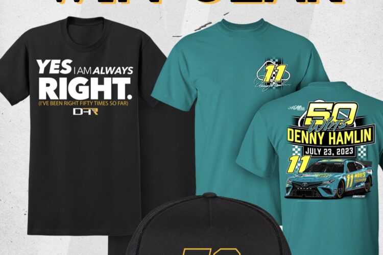 NASCAR: Denny Hamlin selling “I am always right” shirts