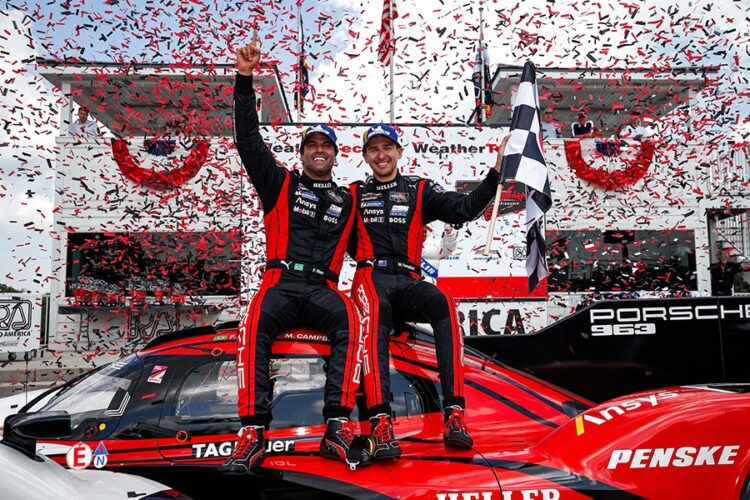 IMSA: Penske Porsche dominates at Road America