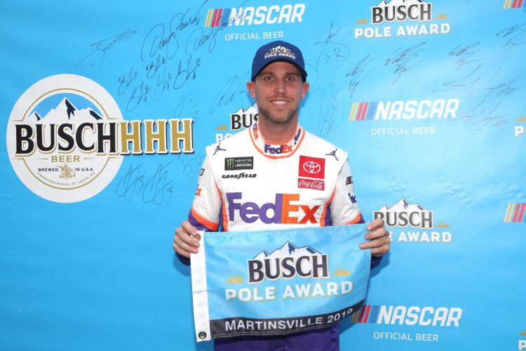 Denny Hamlin Wins Martinsville Cup Series Pole