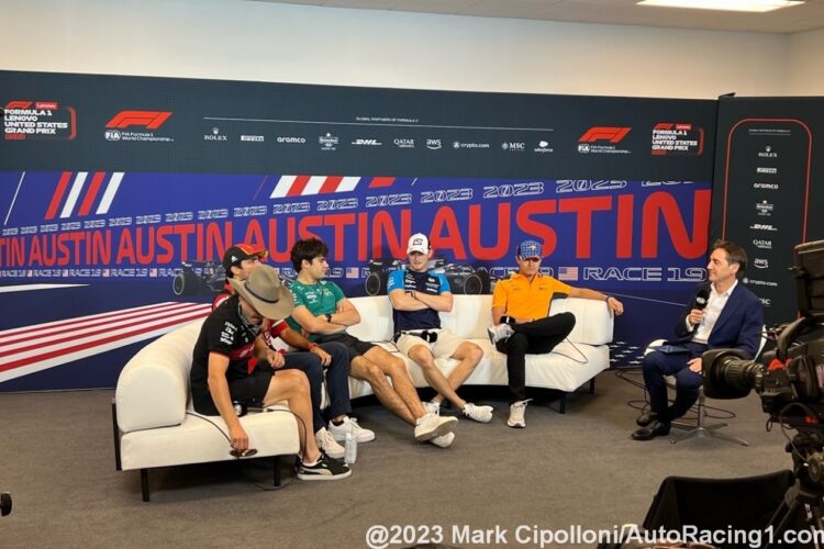 F1: Thursday USGP at COTA Press Conference