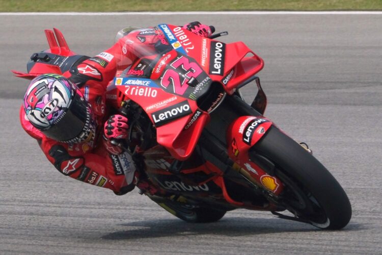 MotoGP: Bastianini leads Ducati 1-2-3-4 at Sepang