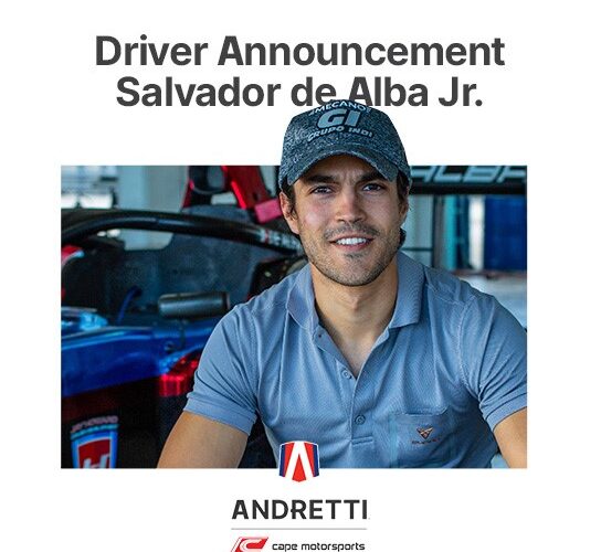 Indy NXT: de Alba Jr. To Make Debut With Andretti Cape team