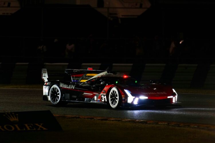 IMSA Rolex 24 Hour 12: #31 Cadillac battles #6 Porsche at halfway