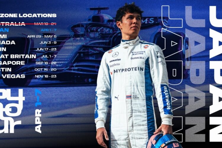 Formula 1 News: Williams announces Tokyo Fan Zone