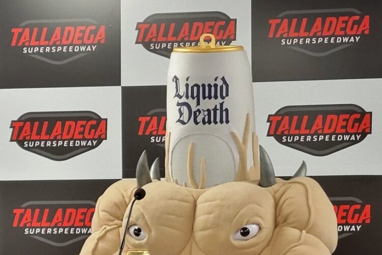 Liquid Death becomes official iced tea sponsor of NASCAR