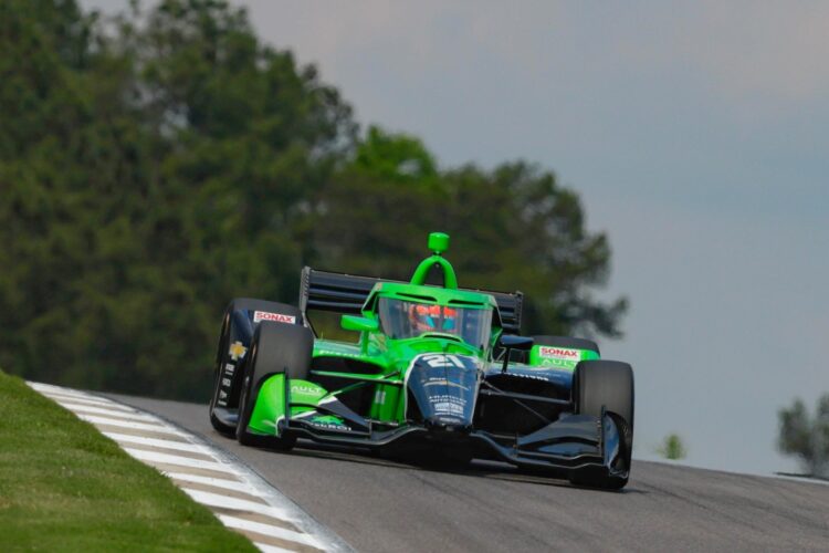 IndyCar News: Rinus Veekay tops Practice 2 in Alabama