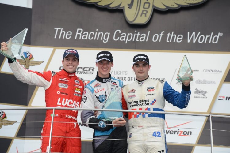 Brabham holds off Razia to win 1st Indy Lights race at Indy