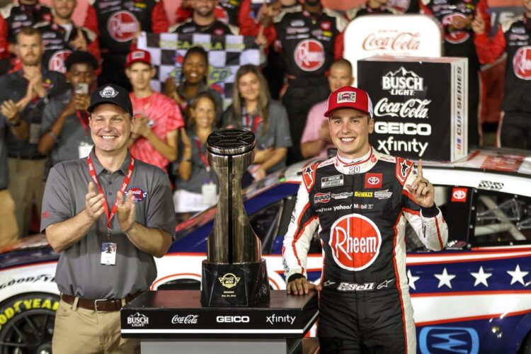 NASCAR News: Bell wins rain shortened Coca-Cola 600