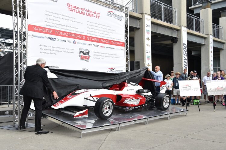 New-for-2017 Tatuus USF-17 Unveiled at Indianapolis Motor Speedway