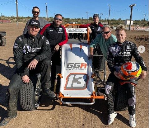 IndyCar driver Ferrucci runs 410 Sprint Car