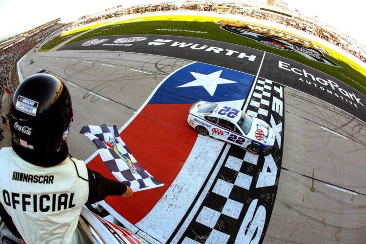 NASCAR News: Joey Logano hangs on to win in OT in Texas