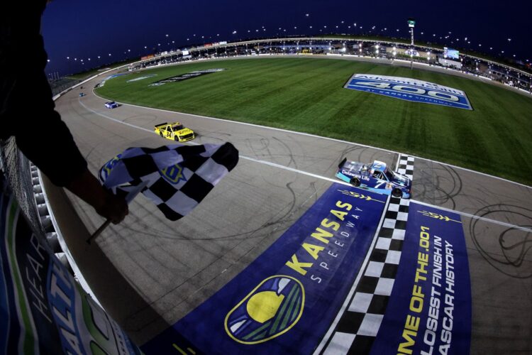 NASCAR News: Hocevar wins Truck at Kansas, Riggs disqualified