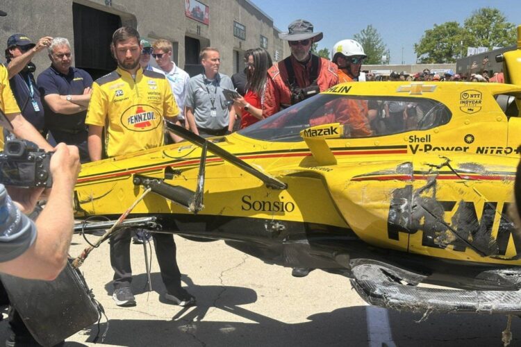 IndyCar News: McLaughlin wads up his Penske Chevy at Indy