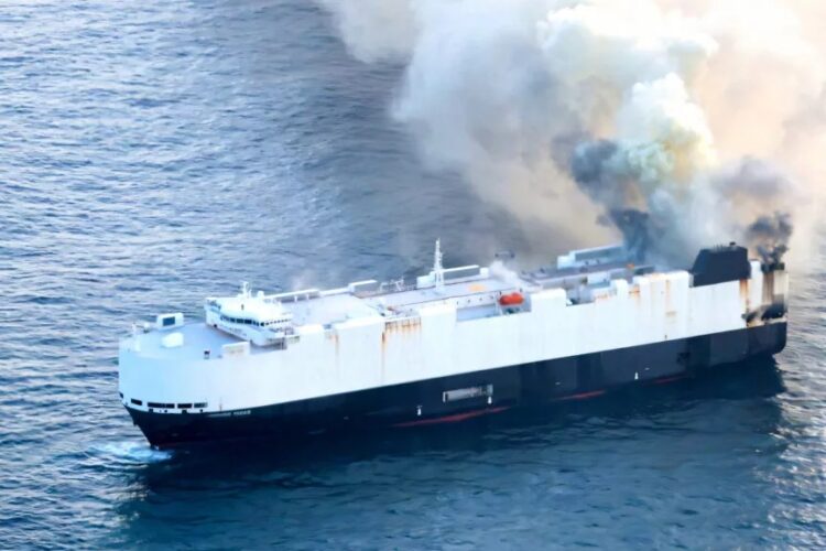 Automotive News: EVs catch fire, sink another cargo ship