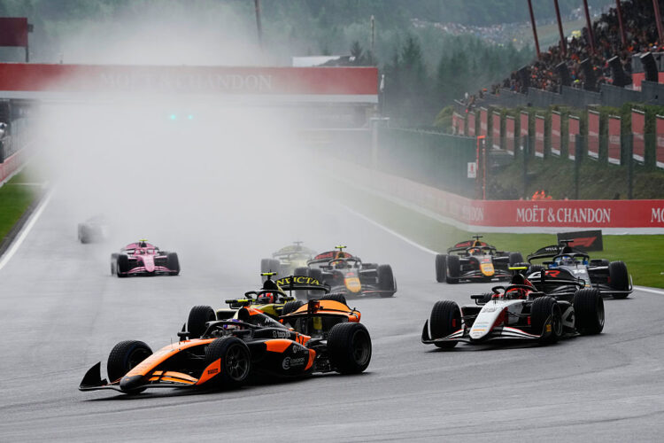 Formula 2: Dunne masters the wet to take victory at Spa