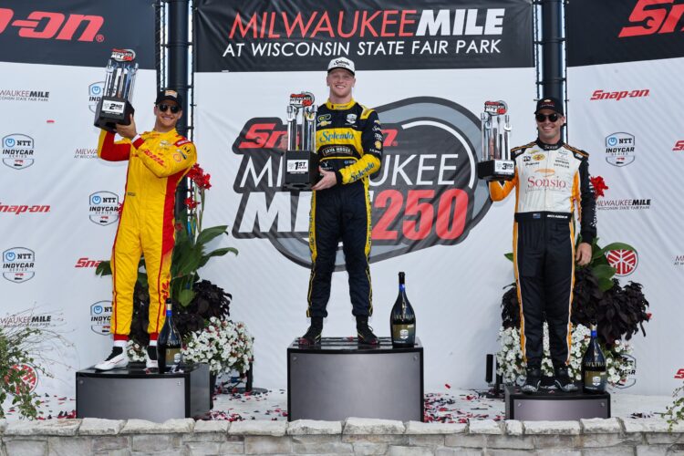 IndyCar News: Rasmussen Wins His First IndyCar Race in Milwaukee