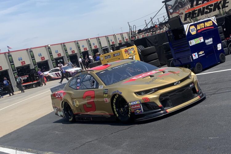 Austin Dillon, Daniel Hemric Pace Cup Series Practice at Charlotte