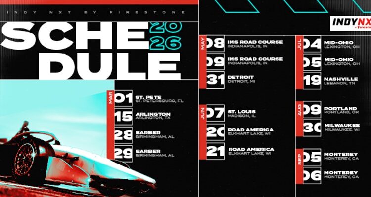 Indy NXT News: INDYCAR Announces17-Race 2026 Schedule