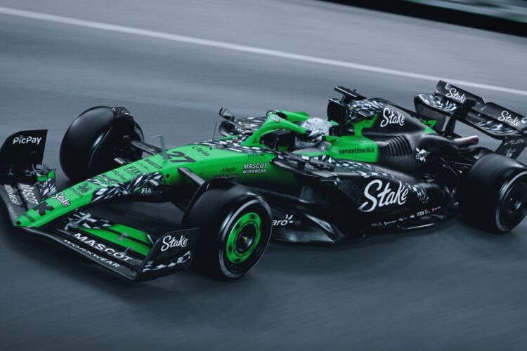 Stake F1 Team KICK Sauber unveils “Final Lap” livery for the Las Vegas Grand Prix