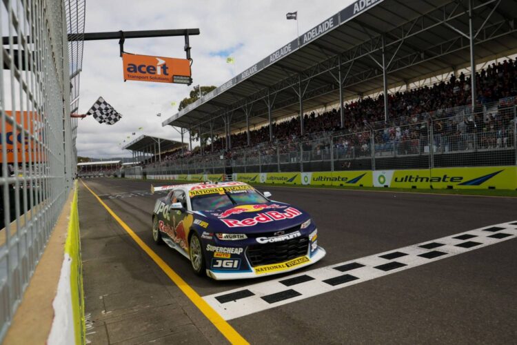 Supercars News: Feeney wins Saturday in Adelaide, title to be decided on Sunday