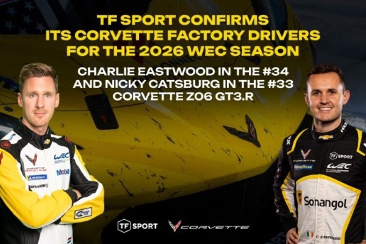 WEC News: TF SPORT Confirms Eastwood and Catsburg As Corvette Factory Drivers For 2026 Season