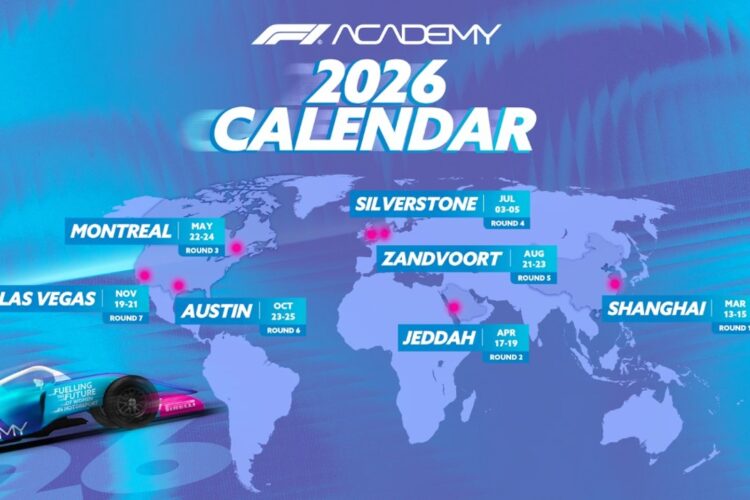 Formula 1 Academy News: 2026 calendar revealed
