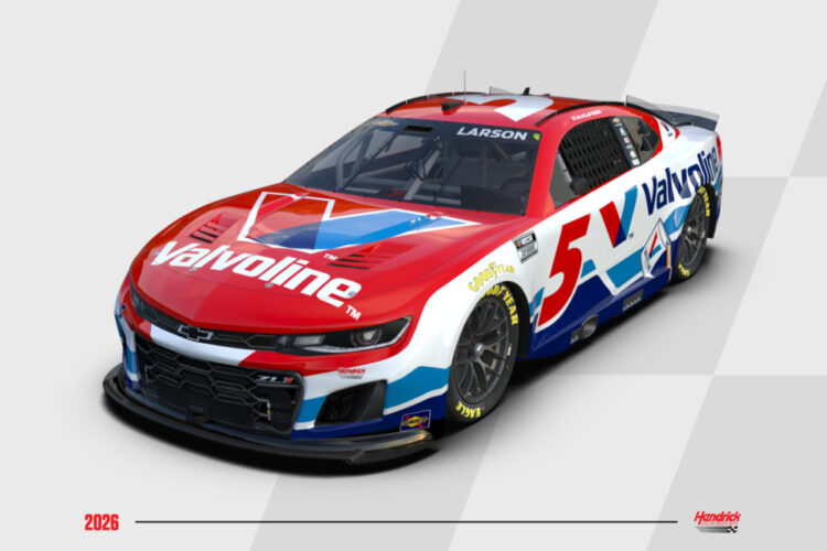 NASCAR News: Kyle Larson gets fresh No. 5 Valvoline Chevrolet paint scheme