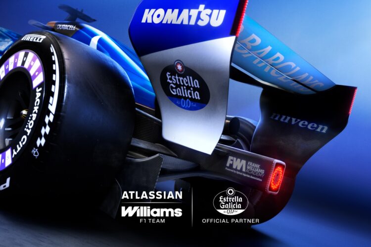 Formula 1 News: Atlassian Williams Team signs sponsor deal Estrella Galicia 0,0