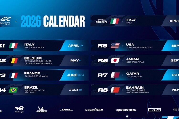 WEC News: Dates confirmed for rescheduled Qatar 1812km and FIA WEC Prologue