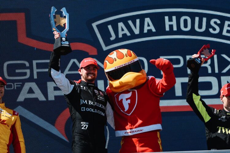 IndyCar News: Kirkwood Wins the Inaugural Java House GP of Arlington