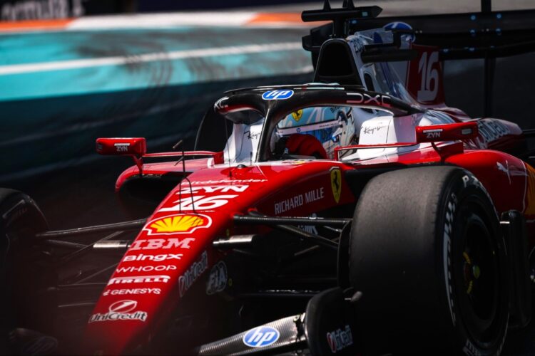Formula 1 News: Leclerc tops Verstappen in only Miami GP Practice