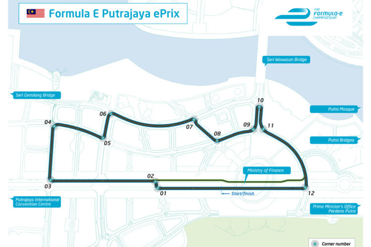 Formula E reveals circuit design for Putrajaya ePrix