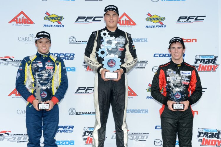 Three Races, Three Different Winners in Cooper Tires Winterfest for USF2000