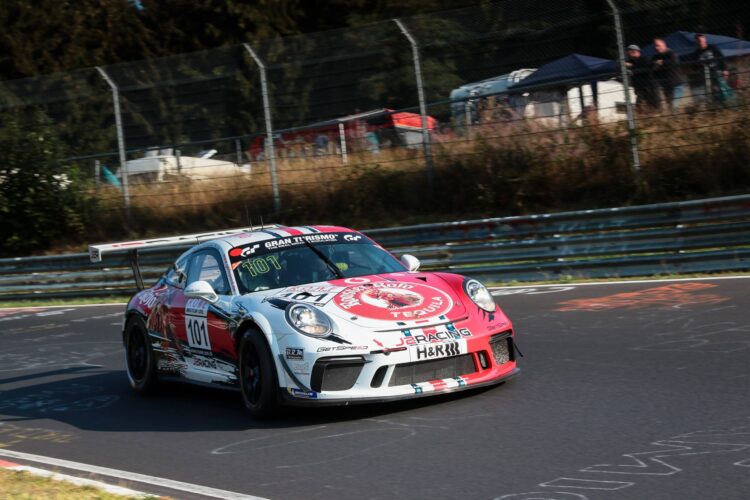 Porsche rolls endlessly at Nurburgring endurance race