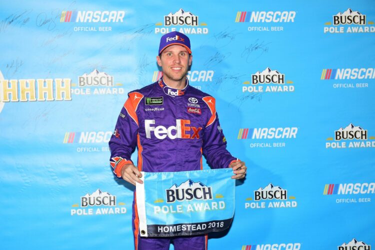 Denny Hamlin Wins Pole For Cup Series Finale