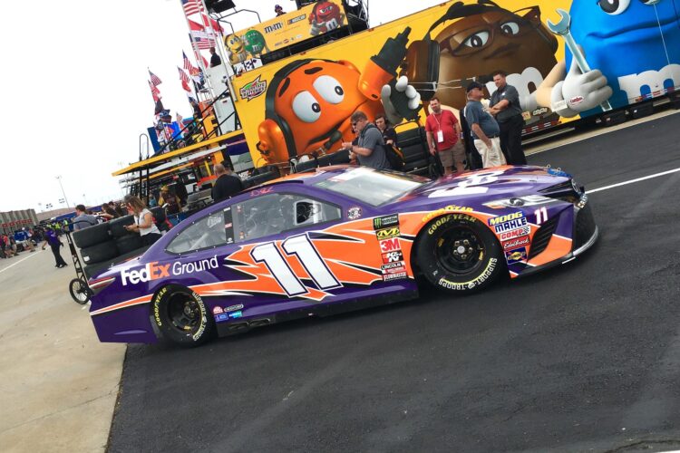 Denny Hamlin Fastest In Opening Cup Series Practice