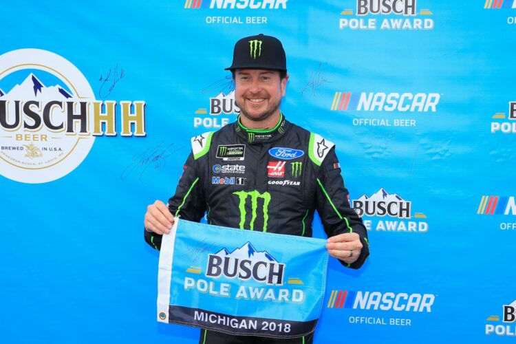 Kurt Busch Wins Busch Pole Award at Michigan
