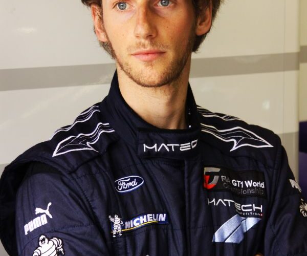 Grosjean on the Auto GP grid with DAMS