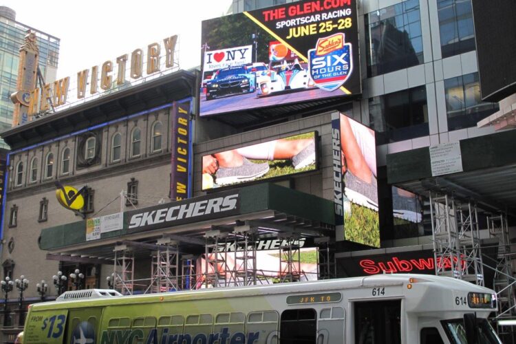 Sahlen’s Six Hours of The Glen Adorns New York City’s Times Square