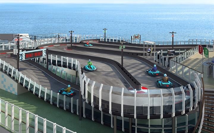 New cruise ship to feature go-kart track onboard