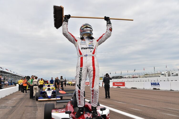 Martin Wins Again to Maintain his Unbeaten Record in Pro Mazda