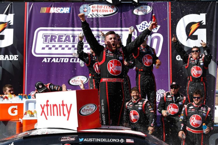 Dillon Saves Fuel, Wins XFINITY Thriller